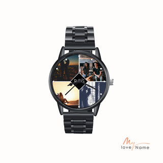 Personalized Alloy Leather Photo Watch