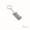 Personalized Stainless Steel Mom and Dad Keychain
