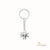 Custom Father and Child Hand Keychain