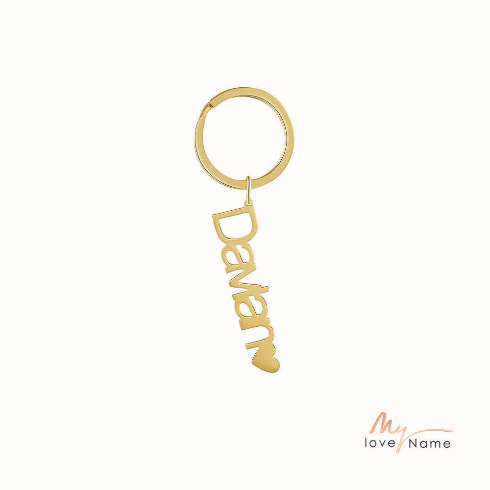 Custom Stainless Steel Name Keychain