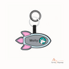 Personalized Rocket Dog Tag