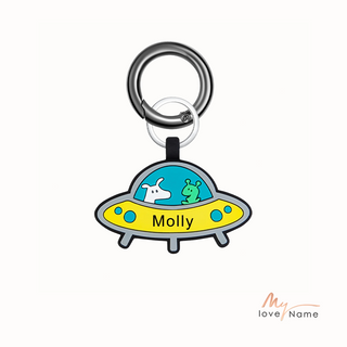 Personalized Silica Gel Spacecraft Dog Tag
