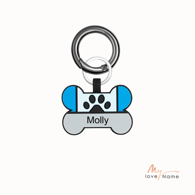 Personalized Silica Gel Bone Dog Tag