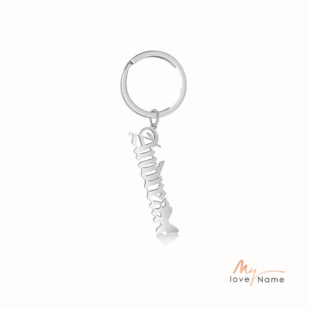 Custom Stainless Steel Name Keychain