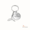 Personalized Stainless Steel Map Customization Keychain