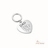 Custom Stainless Steel Heart Keychain