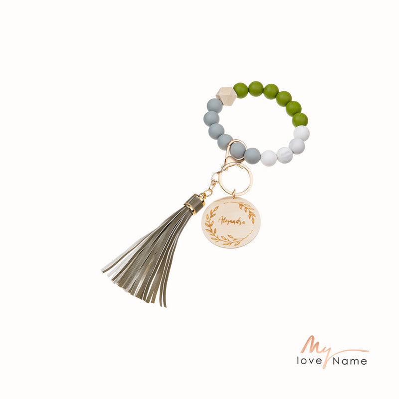 Custom Name Bracelet Keychain