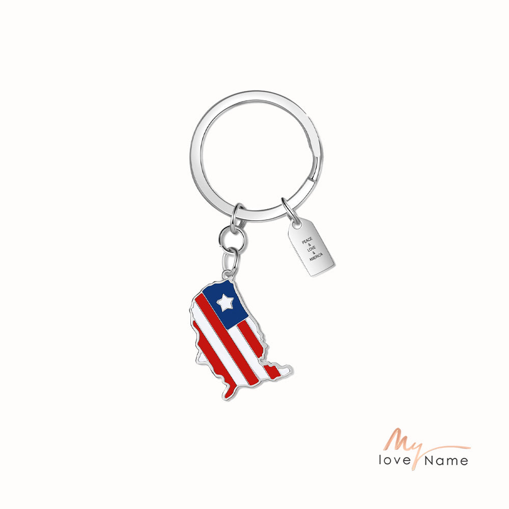 Personalized Stainless Steel Custom Keychain