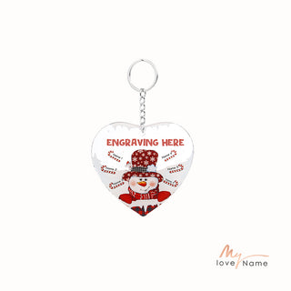 Christmas Decoration Custom Name  Keychain