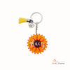 Custom Name Sunflower Keychain