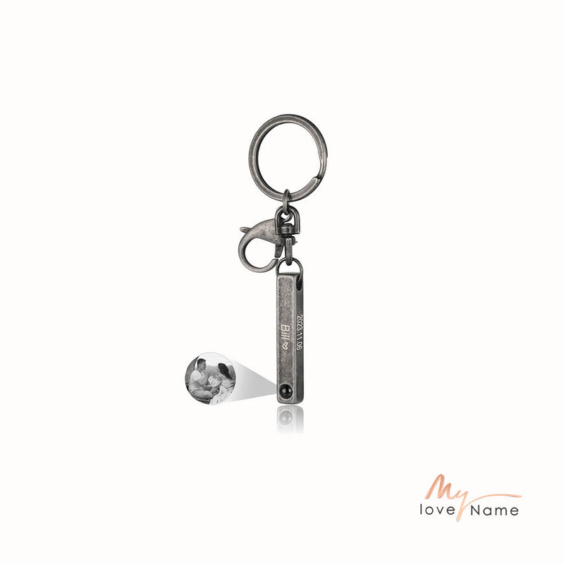 Custom Retro Projection Keychain