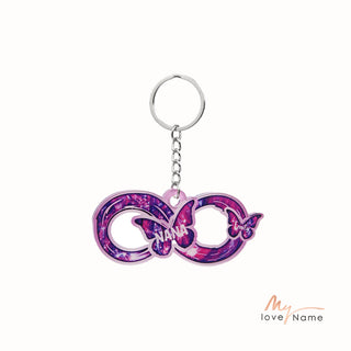 Custom Name Bow Keychain