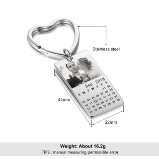 Custom Heart Shape Key Chain