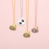 Personalized 25mm Heart-shaped fingerprint necklace