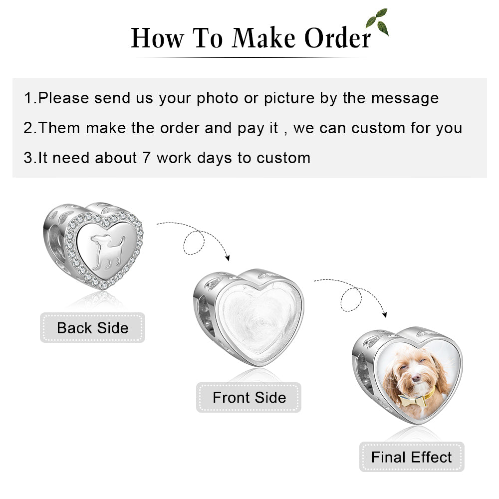 Custom Photo Bracelet Charm