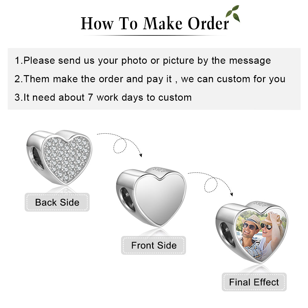 Custom Photo Bracelet Charm AS101920