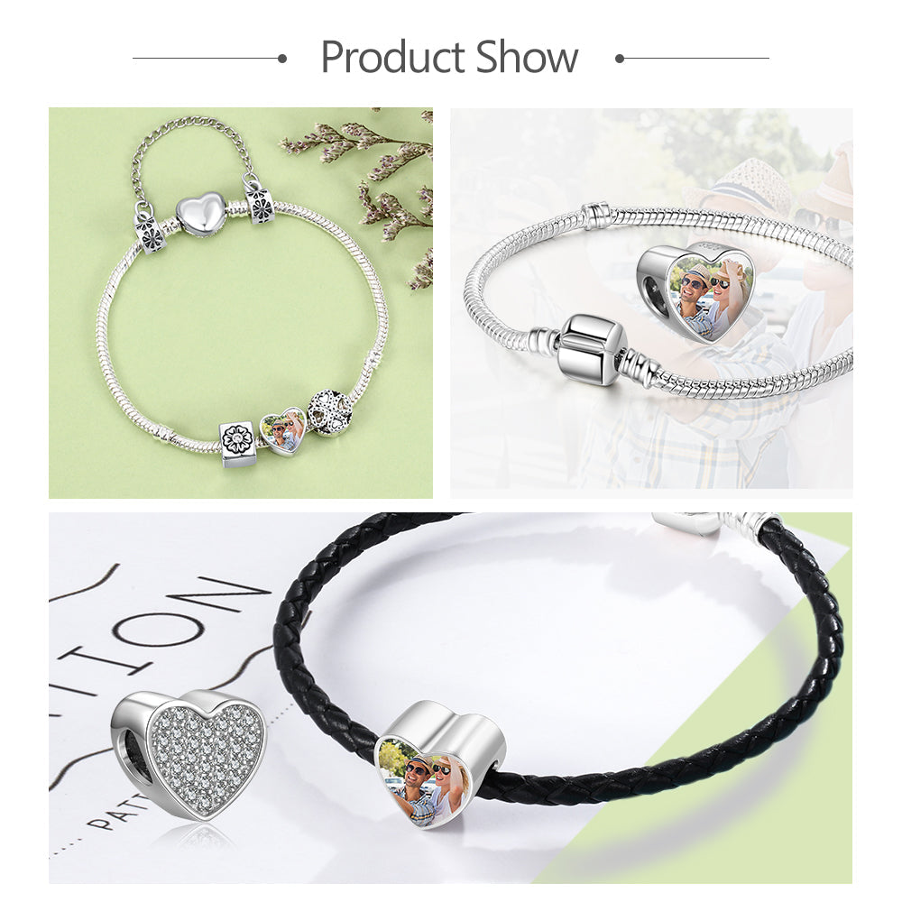 Custom Photo Bracelet Charm AS101920