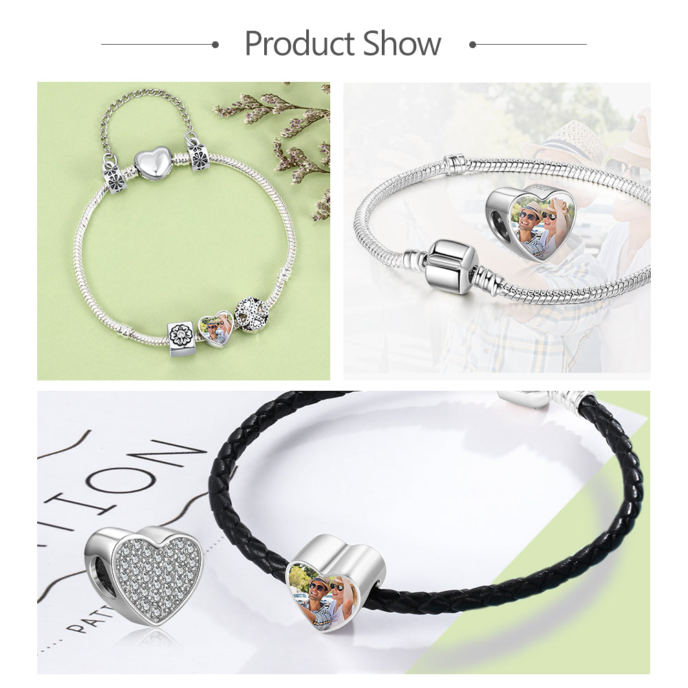 Custom Photo Bracelet Charm AS101920