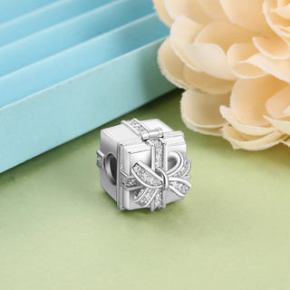 Custom Photo Gift Box Shape Bracelet Charm
