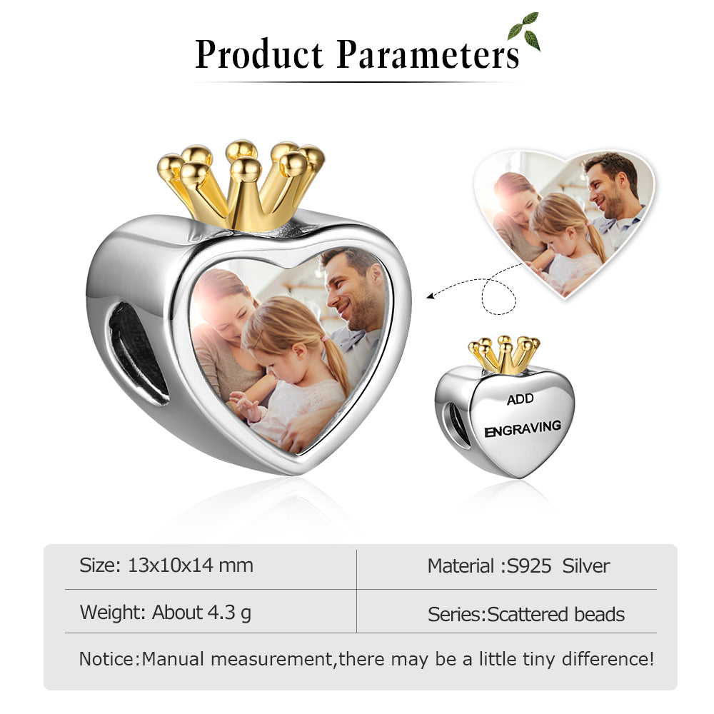 Custom Photo Bracelet Charm AS101959