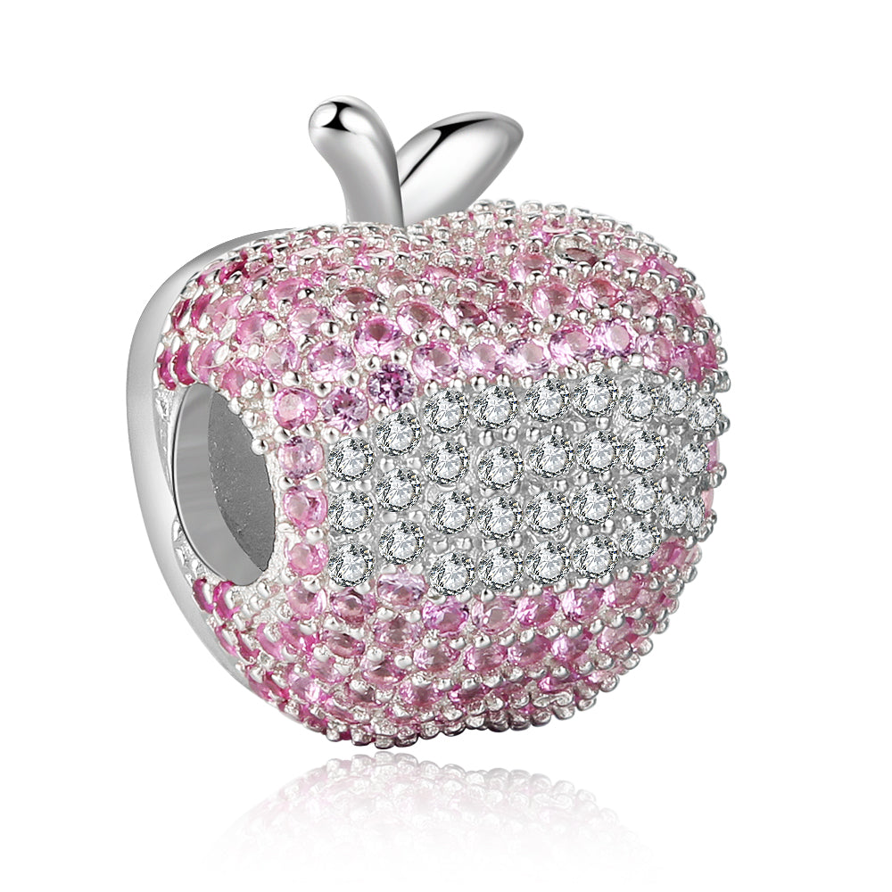 Custom Photo Apple Shape Bracelet Charm