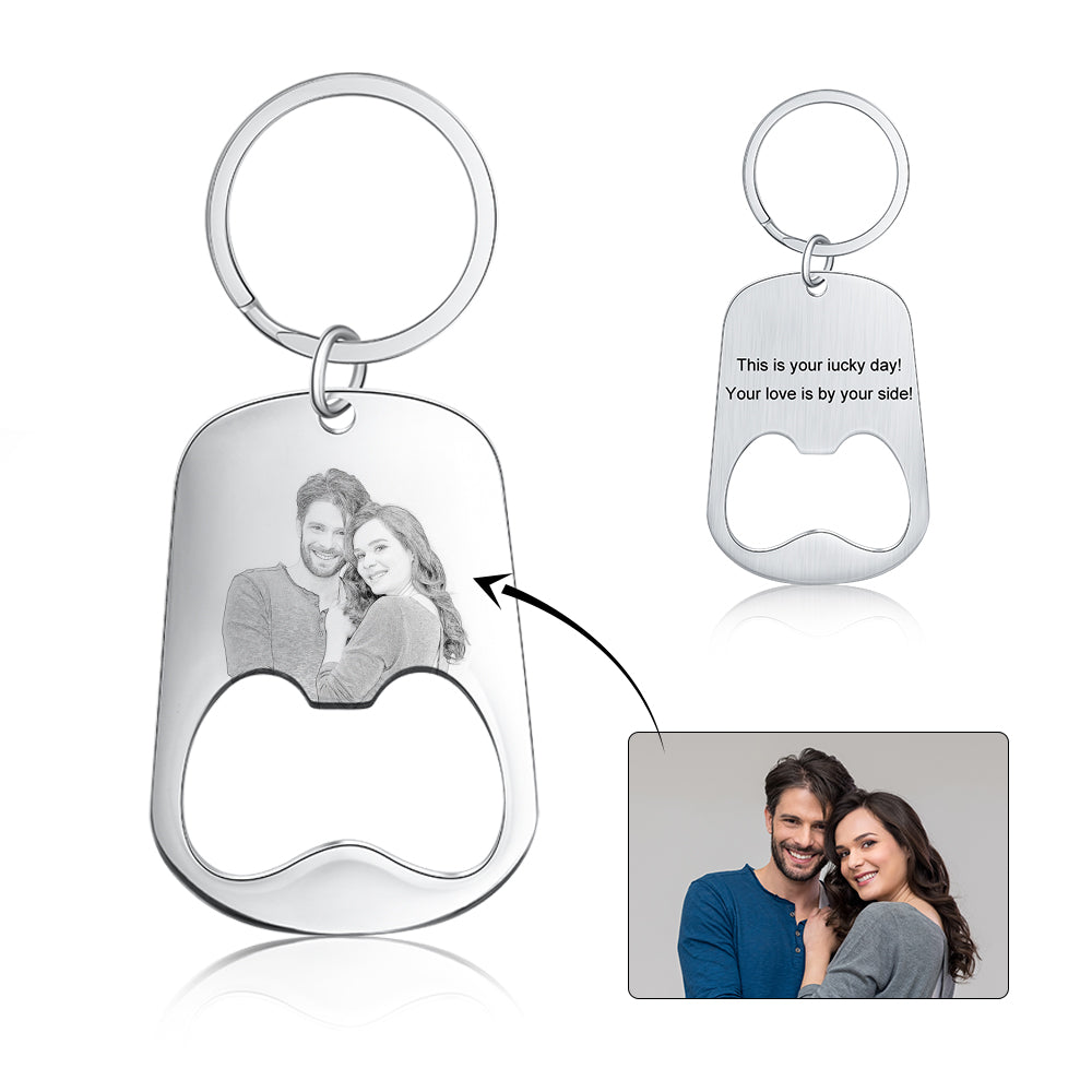 Best Personalized Stainless Steel Photo Keychain