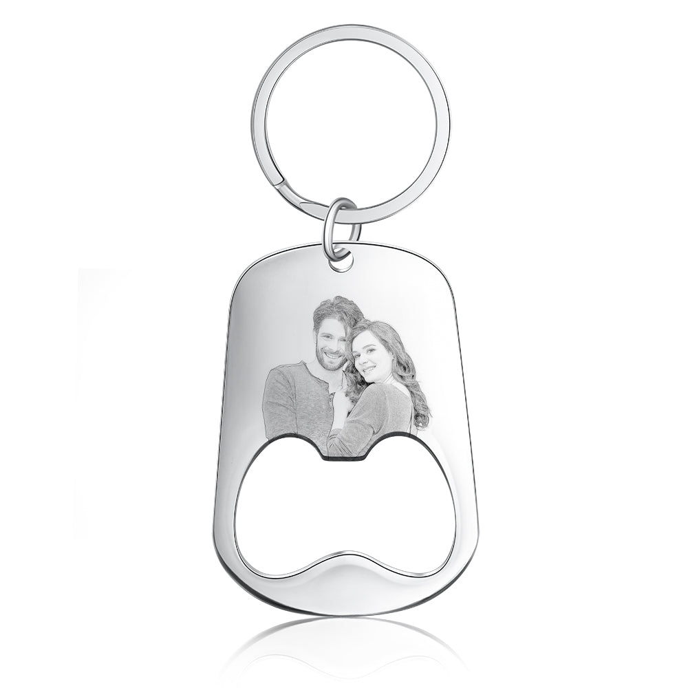 Best Personalized Stainless Steel Photo Keychain
