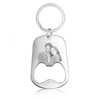 Best Personalized Stainless Steel Photo Keychain