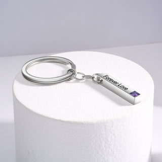 Stainless Steel Bar Keychain