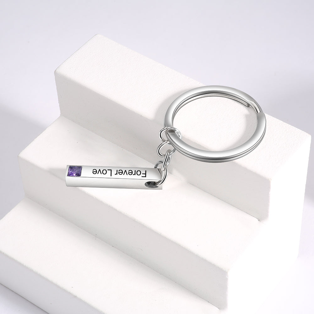 Stainless Steel Bar Keychain