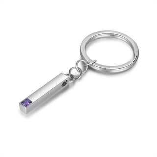Stainless Steel Bar Keychain
