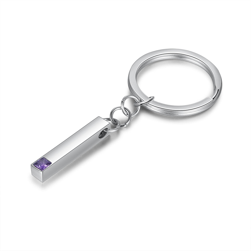 Stainless Steel Bar Keychain