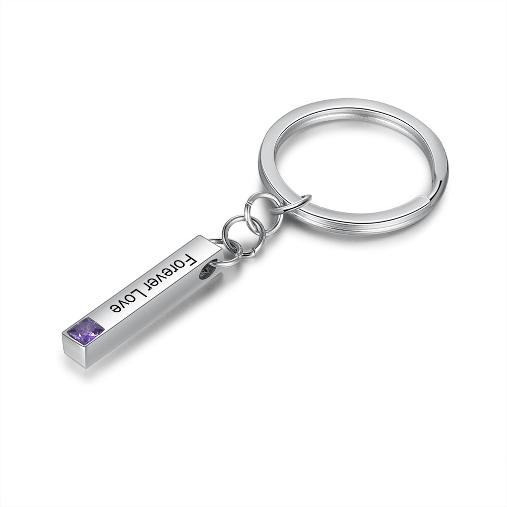 Stainless Steel Bar Keychain
