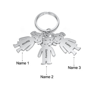 Engraving Stainless Steel 2-6 DollsKeychain