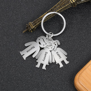 Engraving Stainless Steel 2-6 DollsKeychain