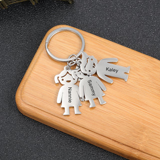 Engraving Stainless Steel 2-6 DollsKeychain