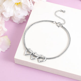 Stainless Steel Heart Shaped Anklet