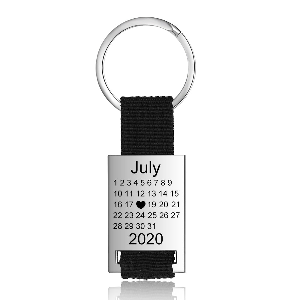 Personalized Stainless Steel Spotify Keychain