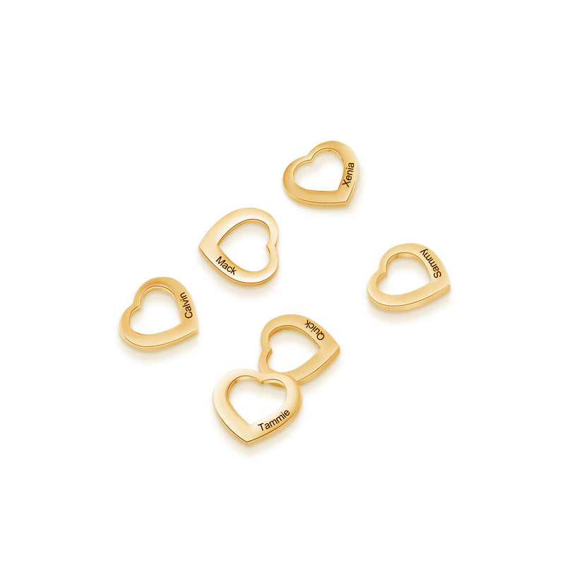 Stainless Steel Heart Charms