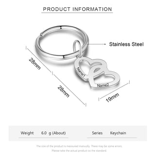 Engraving Stainless Steel Keychain