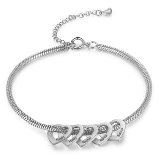 Stainless Steel Heart Shaped Anklet