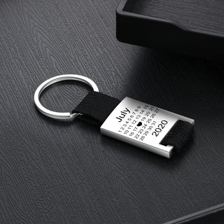 Personalized Stainless Steel Spotify Keychain
