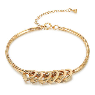 Stainless Steel Heart Shaped Anklet