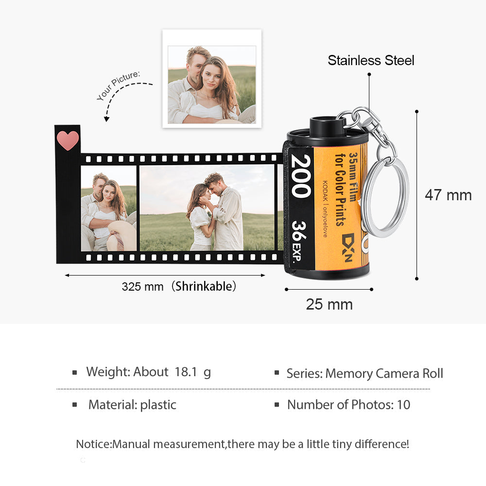 Personalized Photo Stainless Steel Keychain