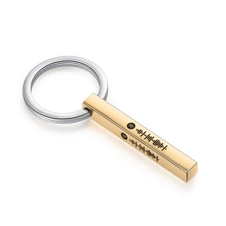 Personalized Spotify Code Customization Stainless Steel Keychain