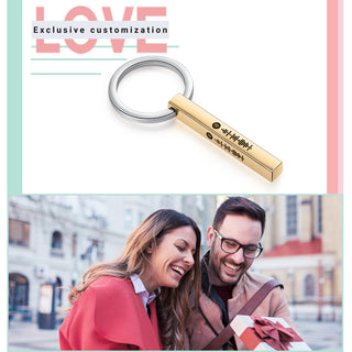 Personalized Spotify Code Customization Stainless Steel Keychain