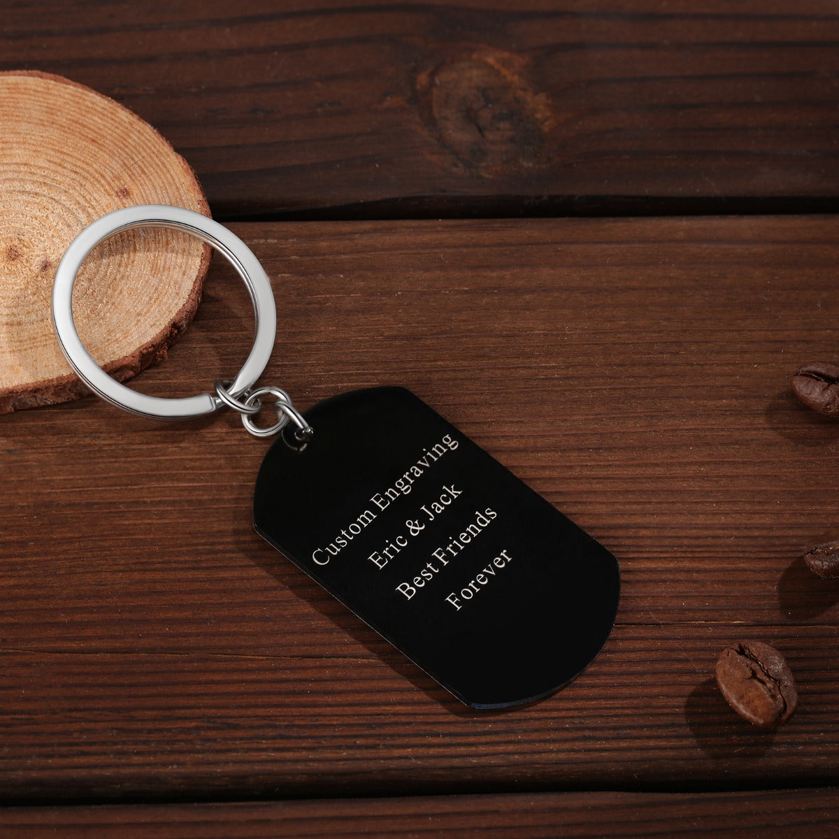 Personalized Stainless Steel Keychain