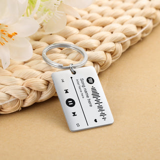 Personalized Stainless Steel Spotufy Code Keychain