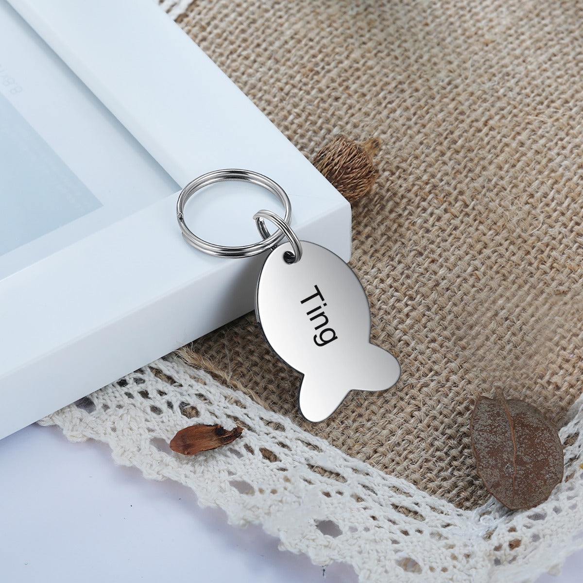 Personalized Stainless Steel Pet Collar Card Dog Tag