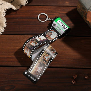 Personalized Plastic Memory Camera Roll Spotify Code Keychain